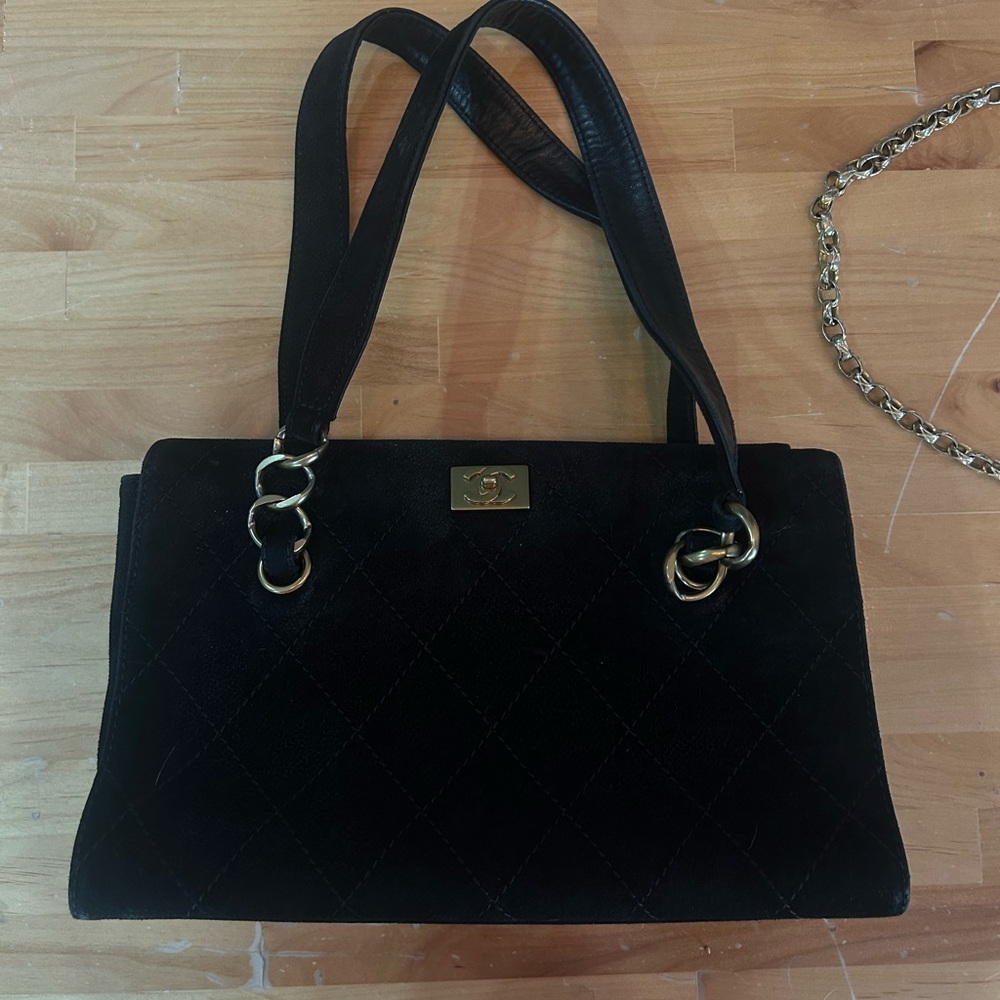 Chanel Suede Vintage Purse